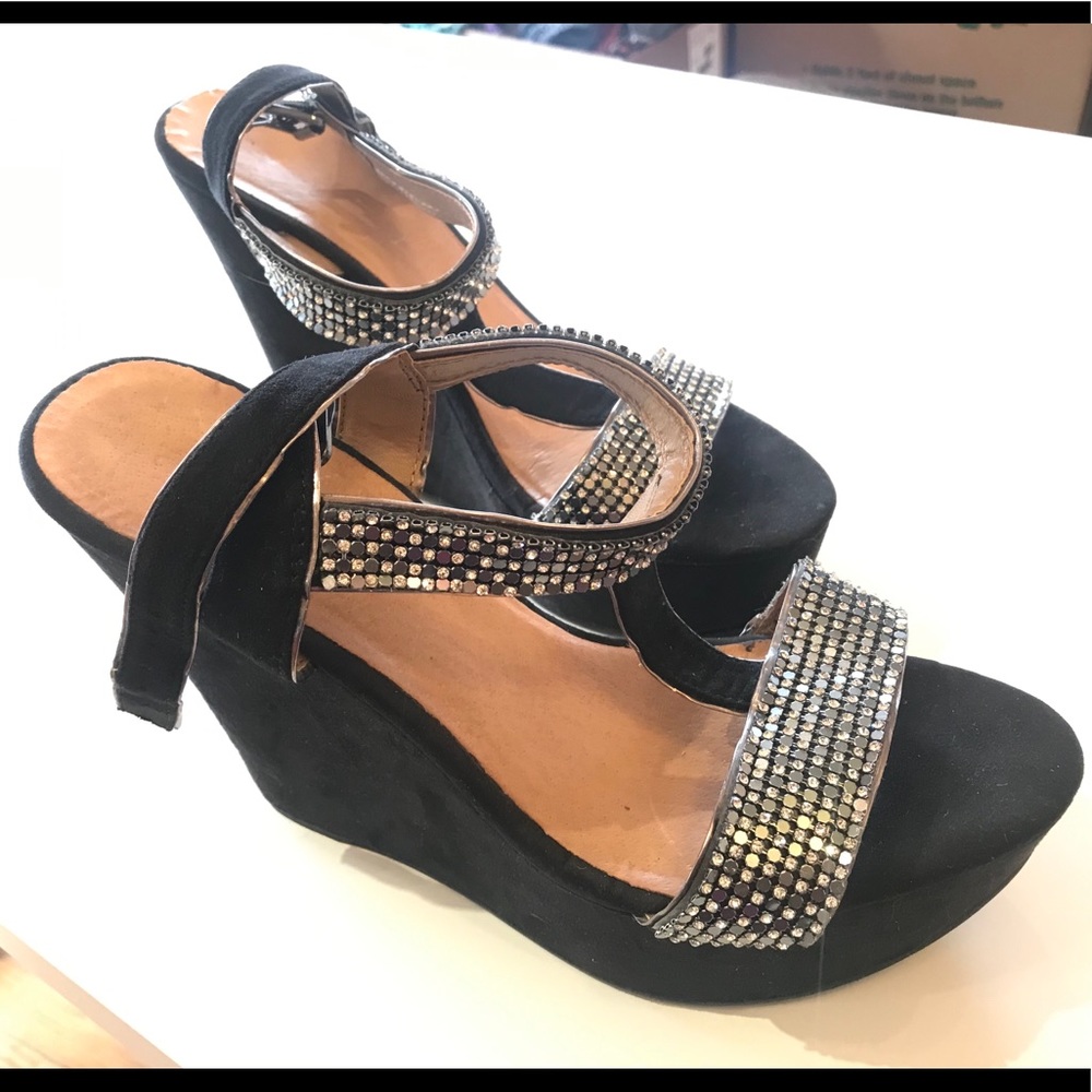 Sparkley platform heels